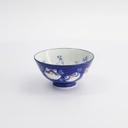 Kawaii Rice Bowl 11.3x5.8cm 300ml Blowfish Dark Blue 33213 5/80