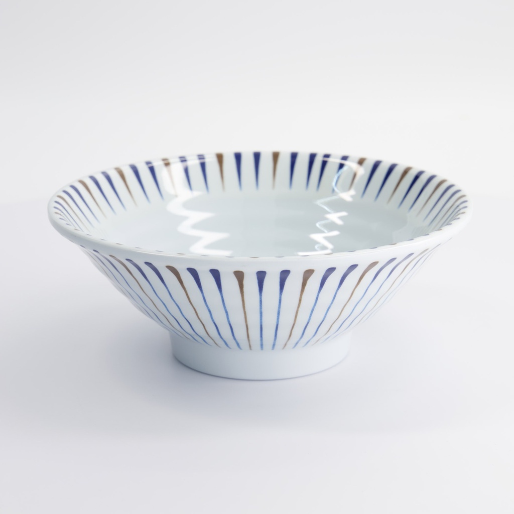 Melamine Tokusa Ramen Bowl 21.7x21.7x8.3cm 1200ML B5508/CT 6/48  