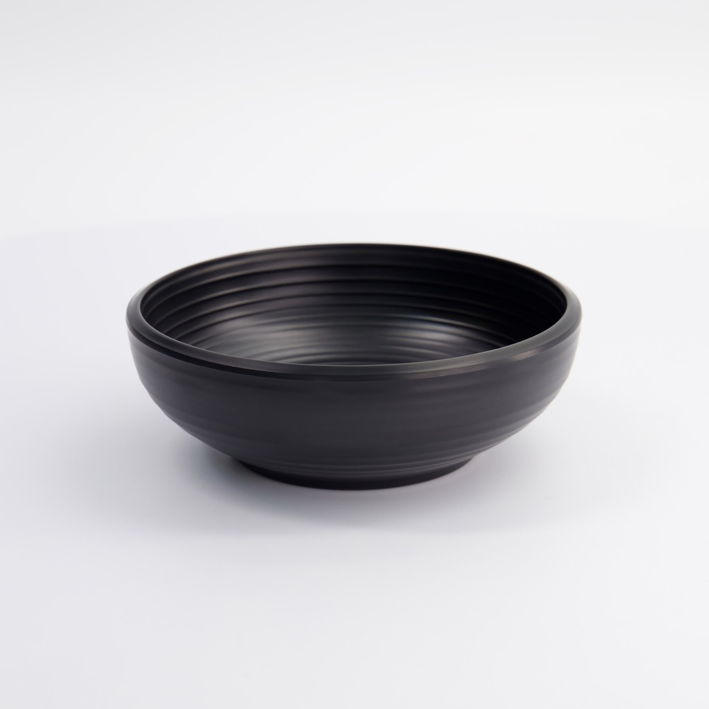 Melamine Iwate Black Salad Bowl 16.4x5.8cm 700ML 15714 6/48