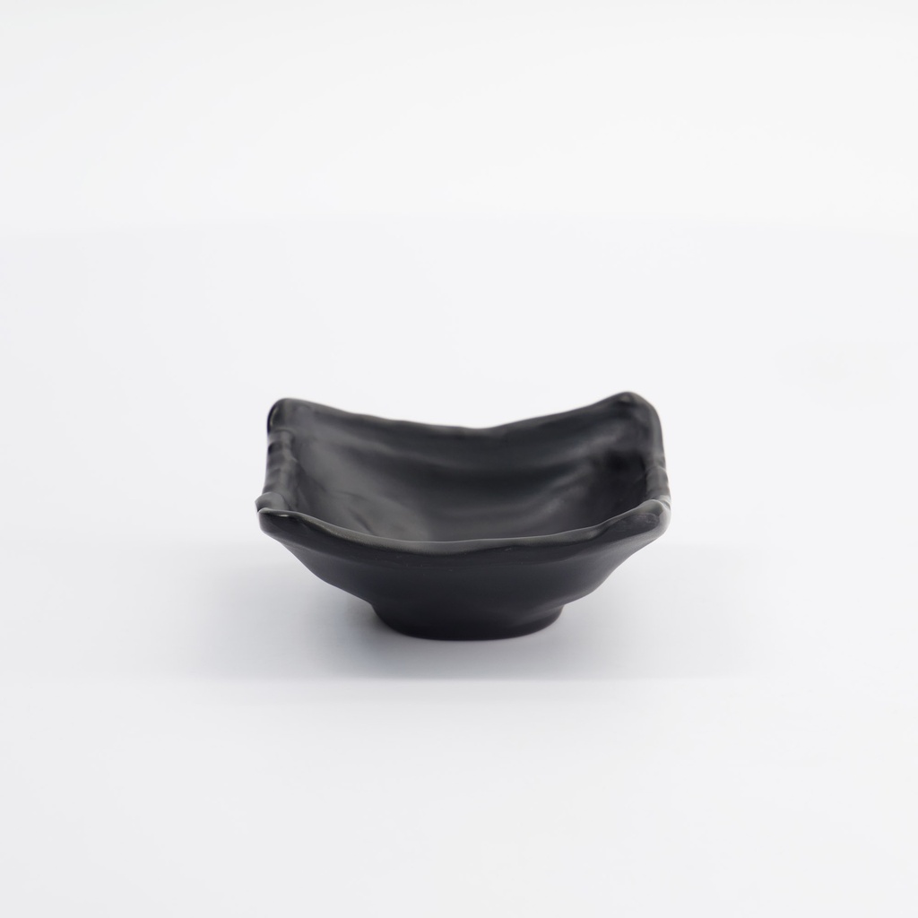 Melamine Iwate Black Sauce Dish 9x8.5x3.3cm 70ML 10007 24/192