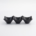 Melamine Iwate Black Sauce Dish 3pcs 18.7x6.2x4.4cm 114ML 13508 12/144  