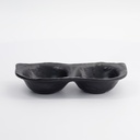 Melamine Iwate Black Sauce Dish 2pcs 19.2x9.4x3.6cm 110ML 12503 12/72