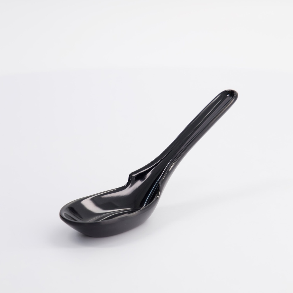 Melamine Spoon BK16.6x4.5x3.6cm STS218QQBK 60/480  