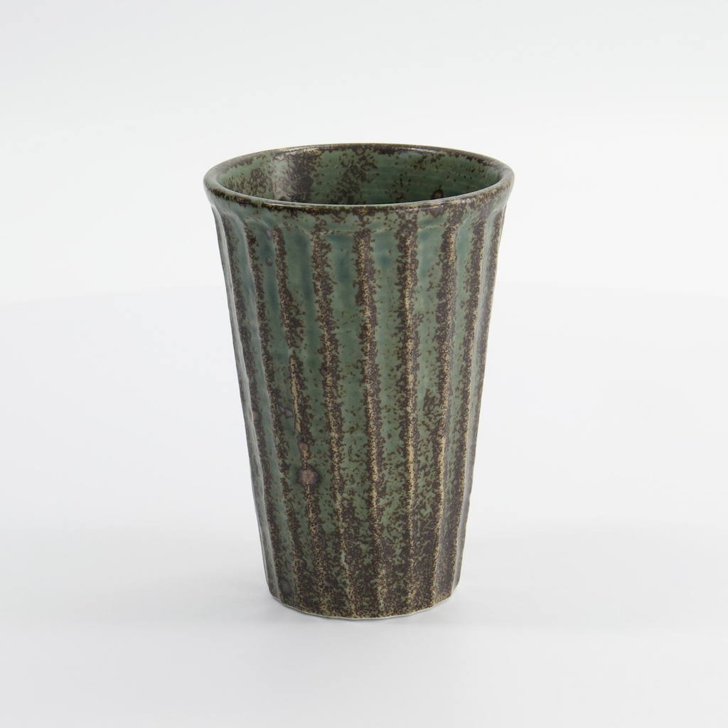Mino Craft Wabi Uguisu Cup Green 8.5x12cm 33307 6/48