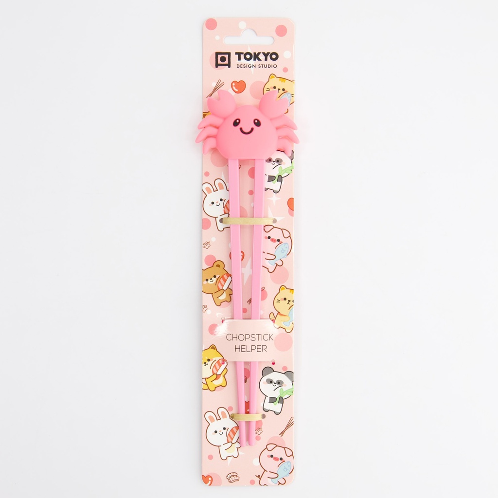 Children Chopsticks Crab Pink 22cm 33317 A31-102 6/240 