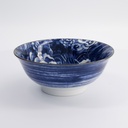 Yakuza Carp Bowl 19.8x7.5cm 1000ml BL/WH 33339 4/32