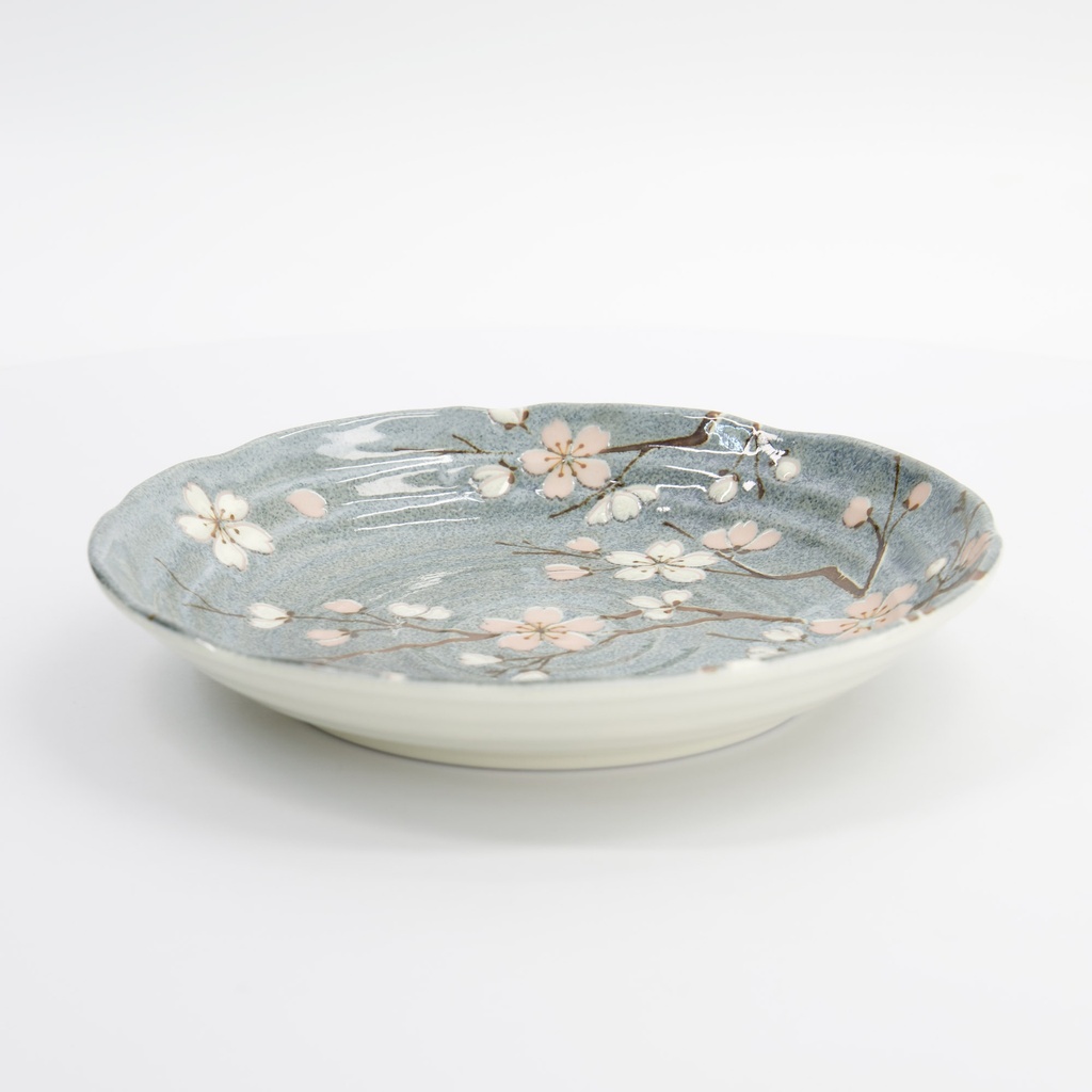 Fujisakura Plate 22x4cm Gray 33347 6/36