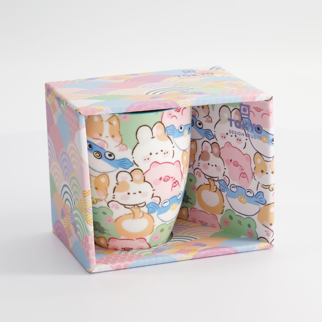 Kawaii Animals Mug W/Giftbox 8.5x10.2cm 340ml 33356 1/36
