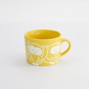 Kawaii Owl Mug Yellow 8x6cm 6/48
