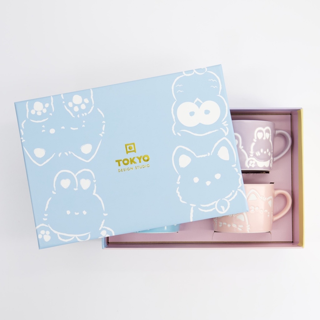 Kawaii Animals Mug Giftset 4pcs 8x6cm 1/8