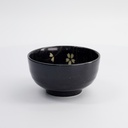 Sakura Bowl 12.5x7cm 450ml Black 33401 6/48 