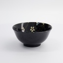 Sakura Bowl 15.3x7.5cm 650ml Black 33402 6/48
