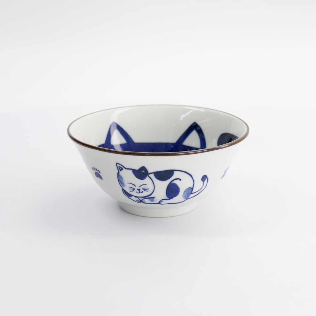 Kawaii Tayo Bowl Cat Neko 14.9x6.7cmh 500ml D 33413 6/48