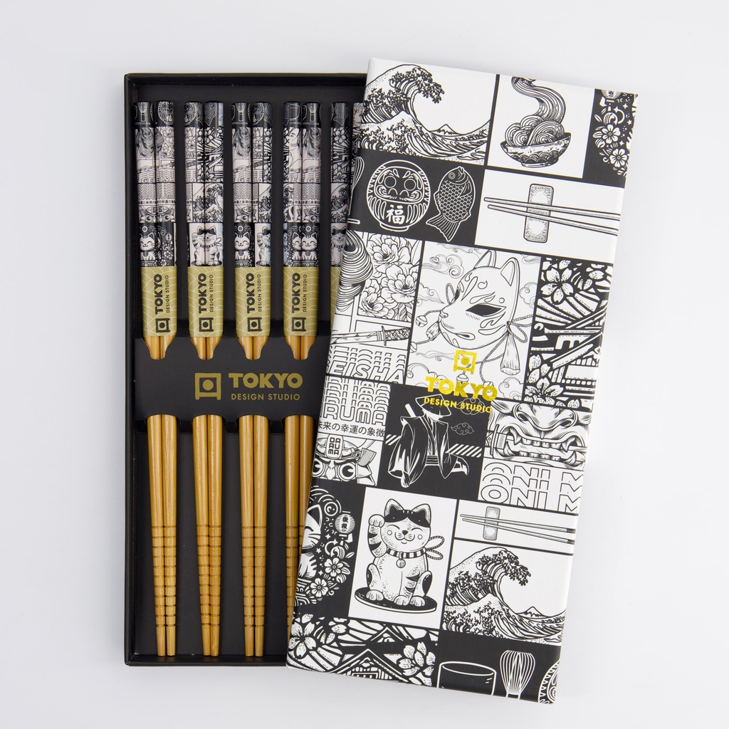Chopstick Giftset/5 Tokyo Fan 33455 1/100  