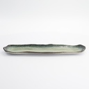 Yamasaku Organic Glassy Green Rectangular Plate 34x10x2cm 33433