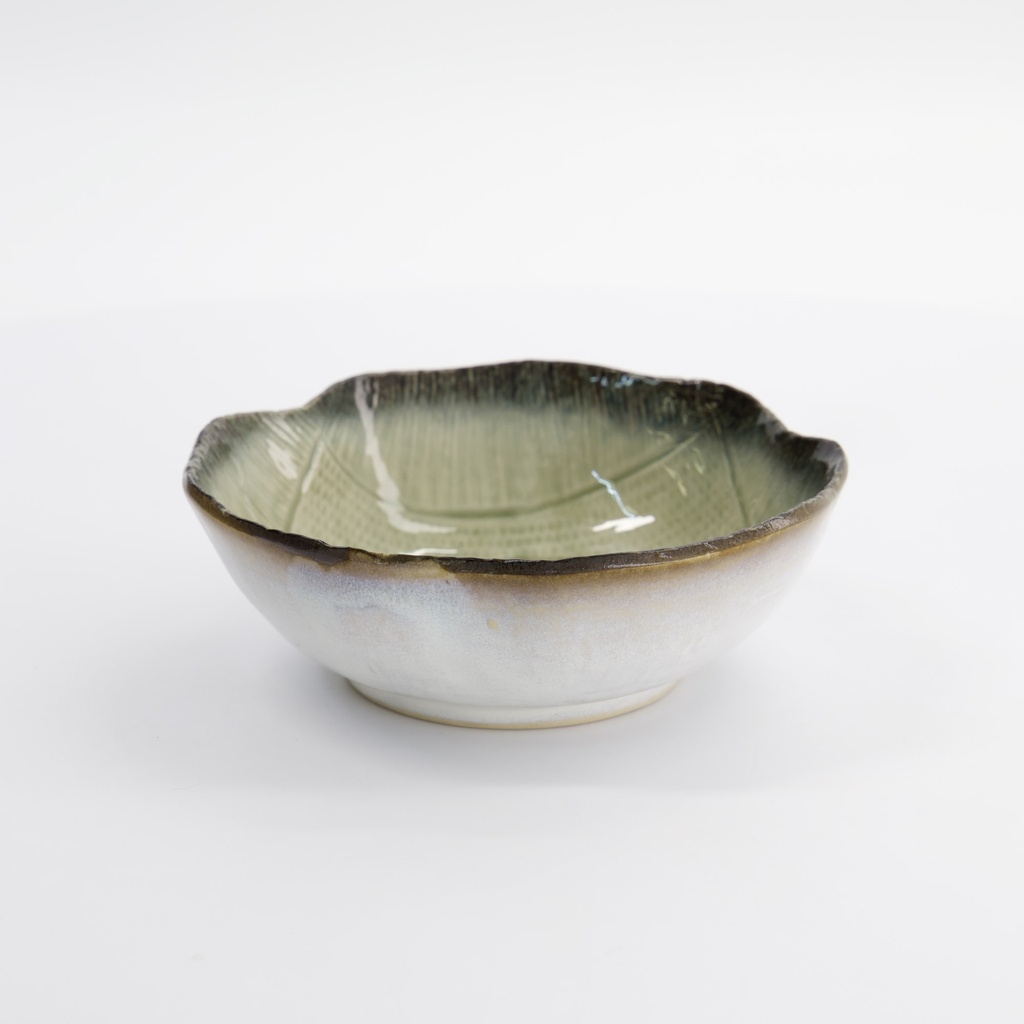 Yamasaku Organic Glassy Green Bowl 15.5x5.5cm 400ml 33463 6/48