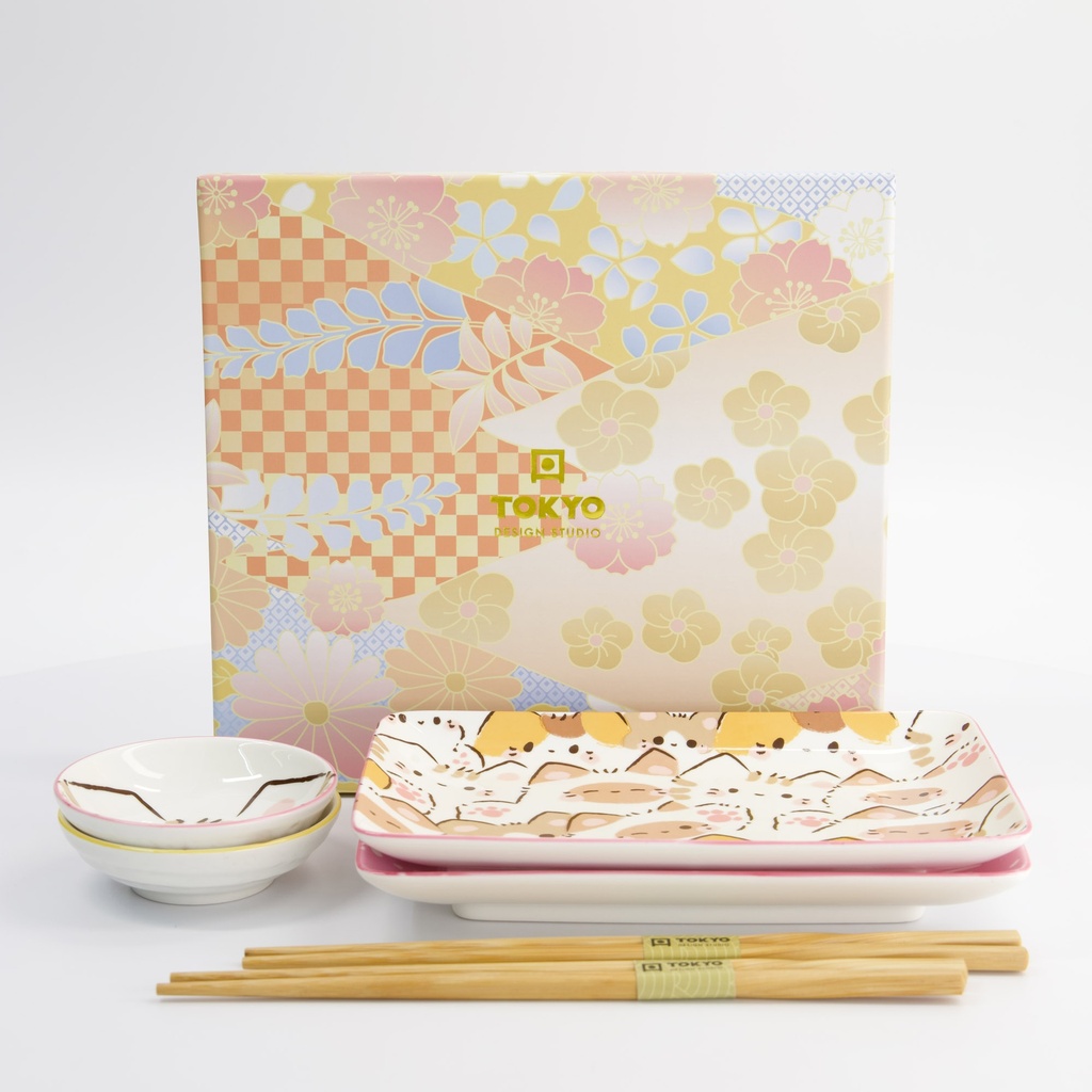 Kawaii Cat Sushi Giftset 6pcs 33481 1/12 