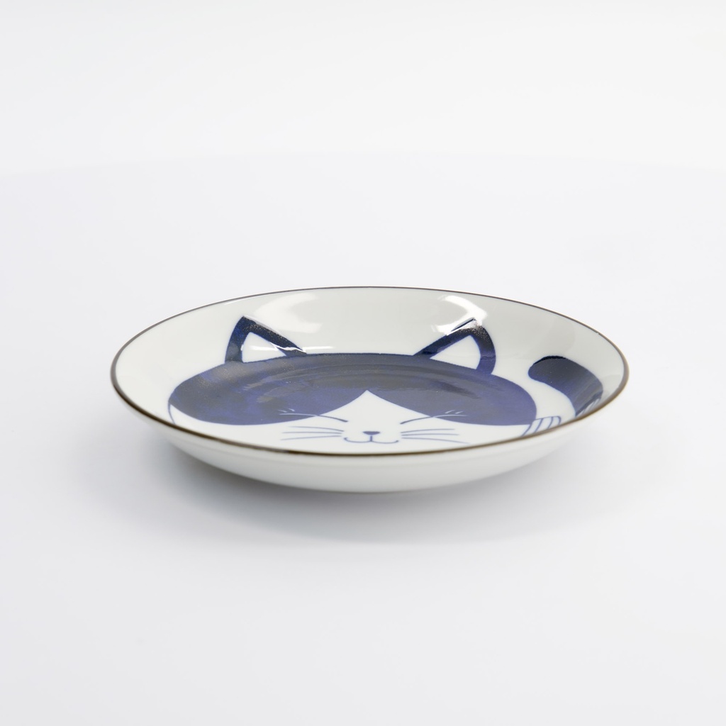 Kawaii Round Plate Cat Neko 16.7x2.8cm D 33494 6/72