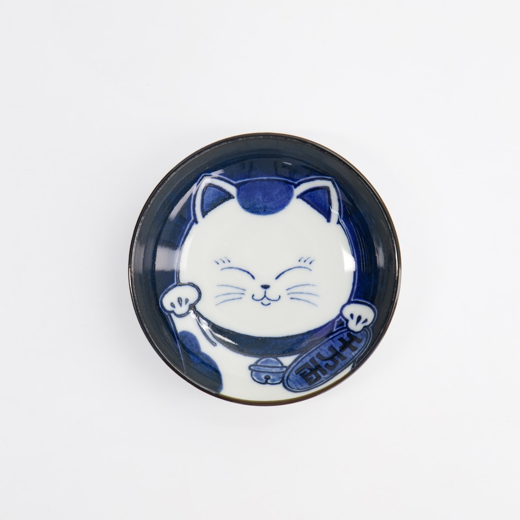 Kawaii Round Sauce Dish Cat Neko 10.2x2.5cm F 33502 12/144