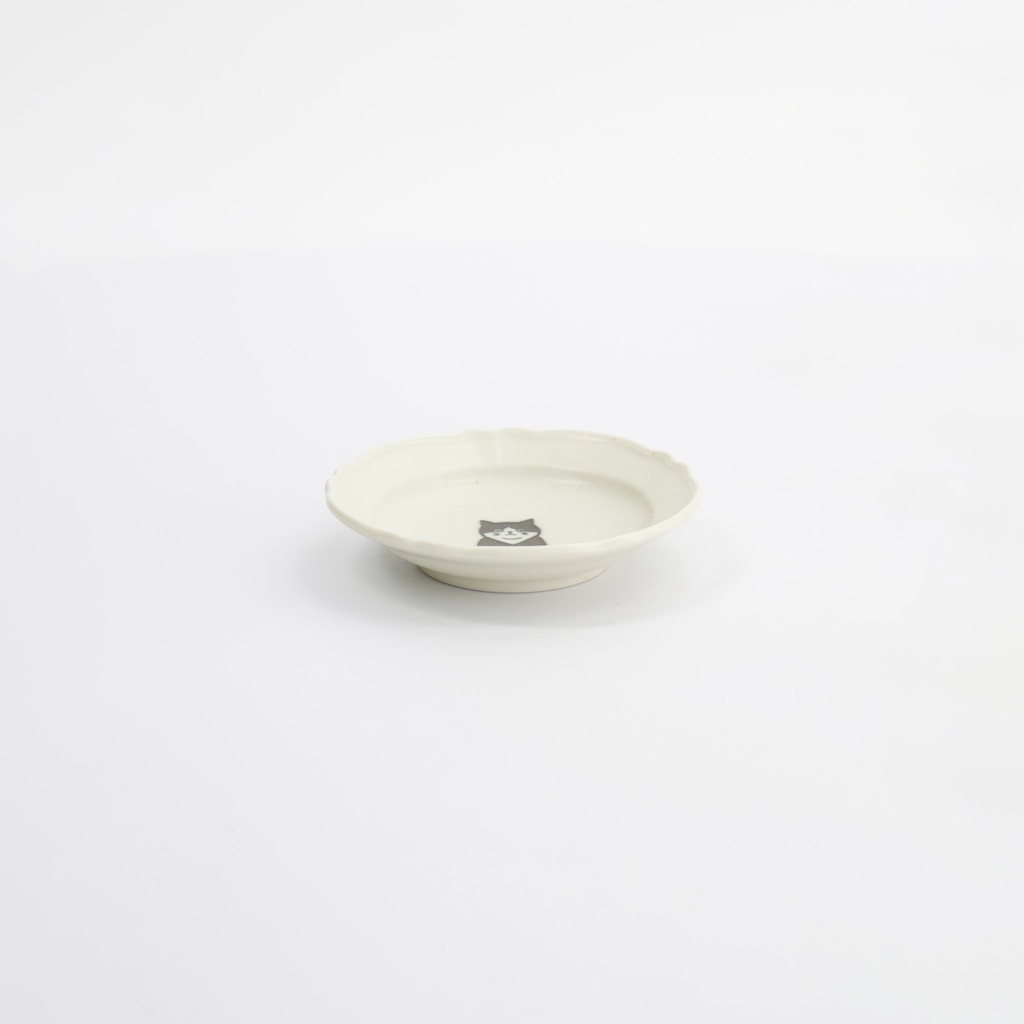 Neko Maruke Cat Hachiware Sauce Dish 10.2x2.3cm 33535 12/192