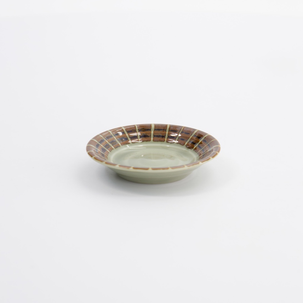 Sauce Dish Sabi Tokusa 7.8x1.8cm Brown 33552 12/192