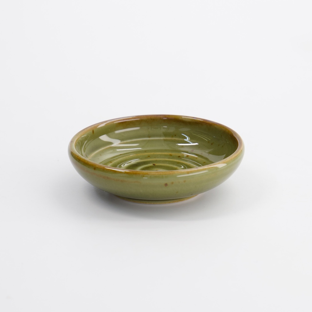 Sauce Dish Oribe 8x2.4cm Green 33554 12/192