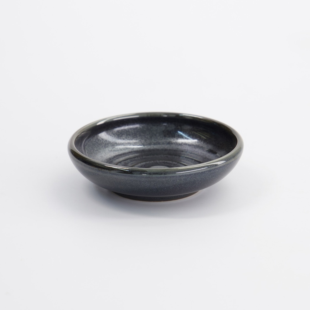 Sauce Dish Tetsu Kessho 8x2.4cm Black 33556 12/192