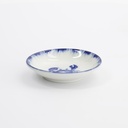 Sauce Dish Crab 9x2cm Blue/White 33558 12/192