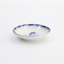 Sauce Dish Squid 9x2cm Blue/White 33560 12/192