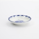 Sauce Dish Shrimp 9x2cm Blue/White 33562 12/192