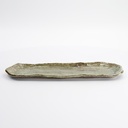 Mino Craft Rectangular Plate 33.5x11.5x2cm Yamasan Green 33544