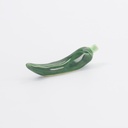 Kawaii Chopsticks Rest Green Pepper 6.2x1.7x2.9cm 3-117a