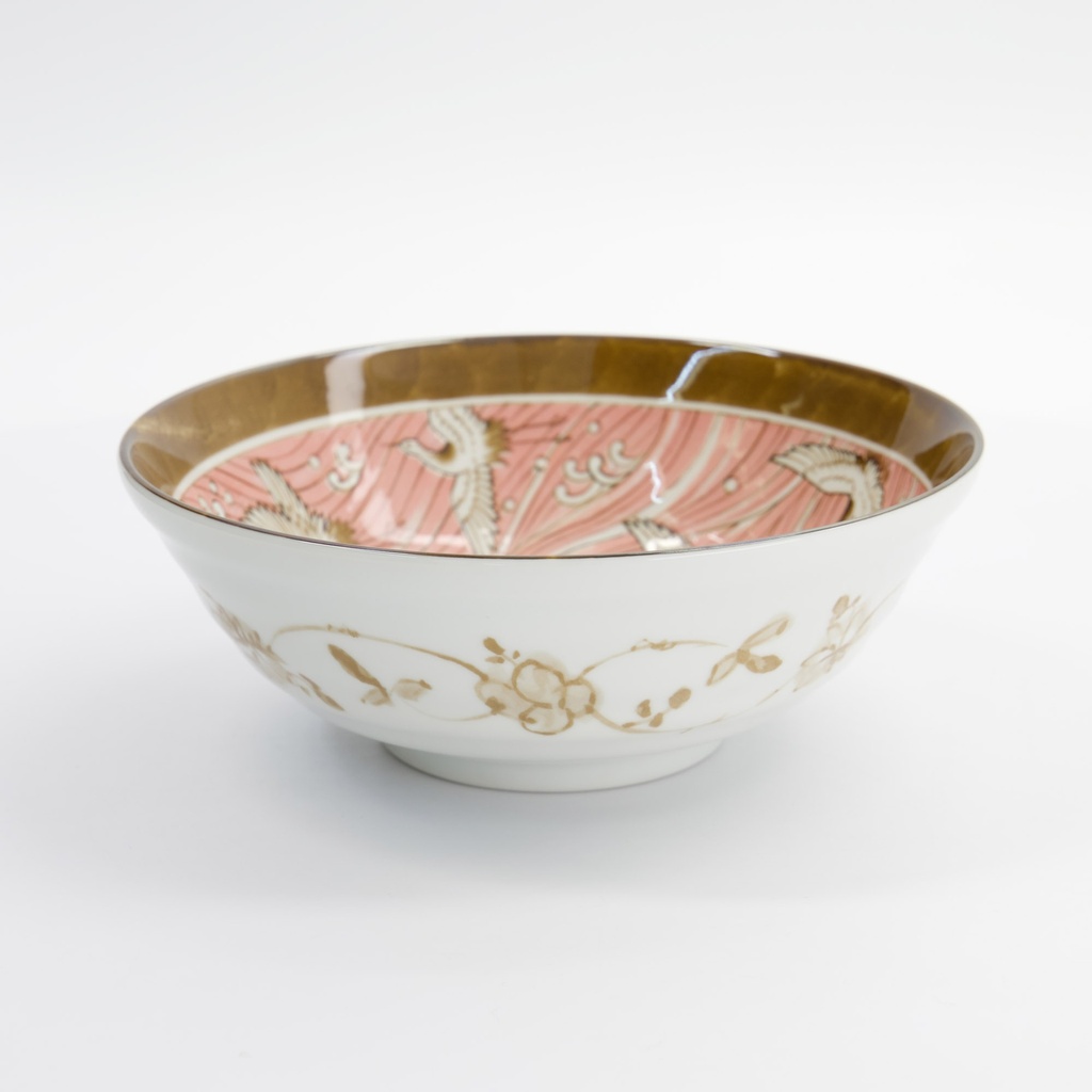 Crane Ramen Bowl 21x7.8cm 1000ml Pink 33711 3/36