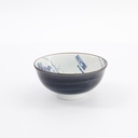 Hokusai Nami Rice Bowl 11.8x5.5cm Blue/White 33730 12/96