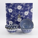 Mixed Bowls Tayo Bowl Giftset 4pcs 15x7cm 500ml Blue/White D 33749 1/10