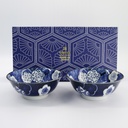 Mixed Ramen Bowls 2pcs Giftset 19x8cm 1000ml Blue/White 33789 1/14