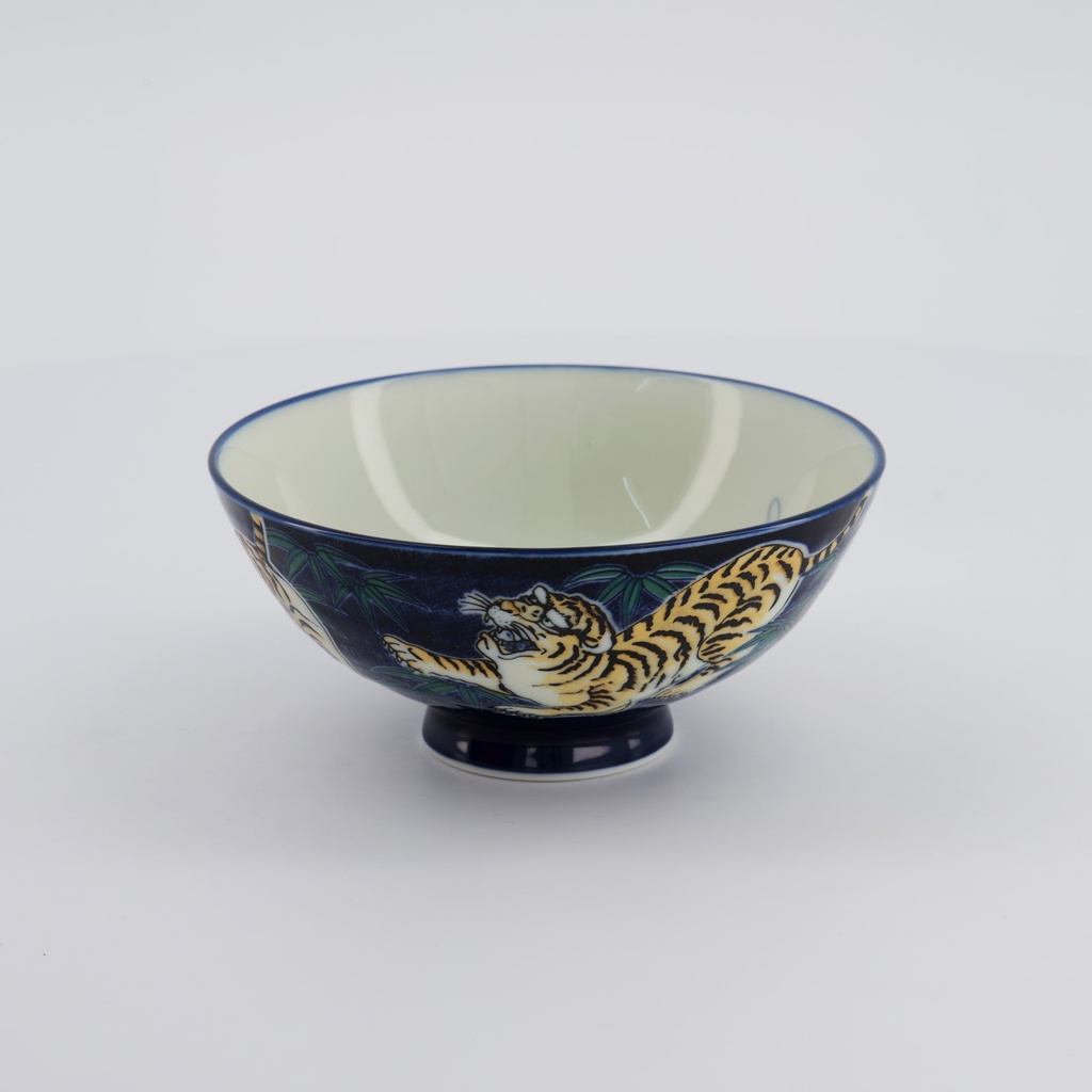 Kawaii Bowl Tiger 14.5x6.5cm Blue 33829 5/90