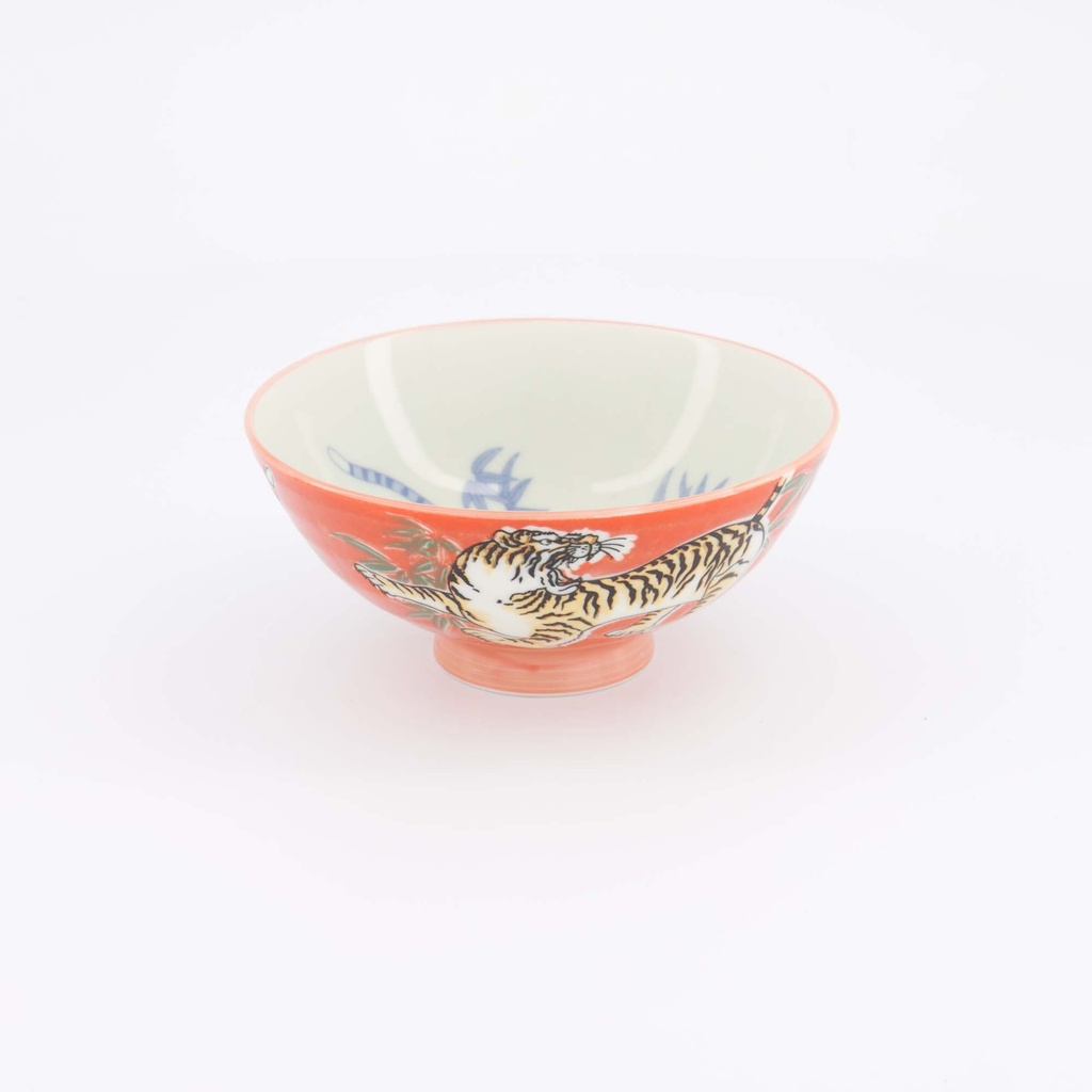Kawaii Bowl Tiger 14.5x6.5cm Red 33830 5/90