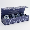 Cup Giftset 4pcs 6.5x7.5cm 160ml Blue/White 14A 33843 1/6 