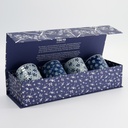 Cup Giftset 4pcs 6.5x7.5cm 160ml Blue/White 14A 33844 1/6 