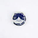 Kawaii Sauce Dish Cat Neko 7.5x3cm BL/WH D 33851 12/240