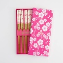 Chopstick Giftset/5 Pink Blossom A26-C50 1/100 