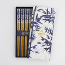 Chopstick Giftset/5 Blue Bamboo AH-03 1/100  