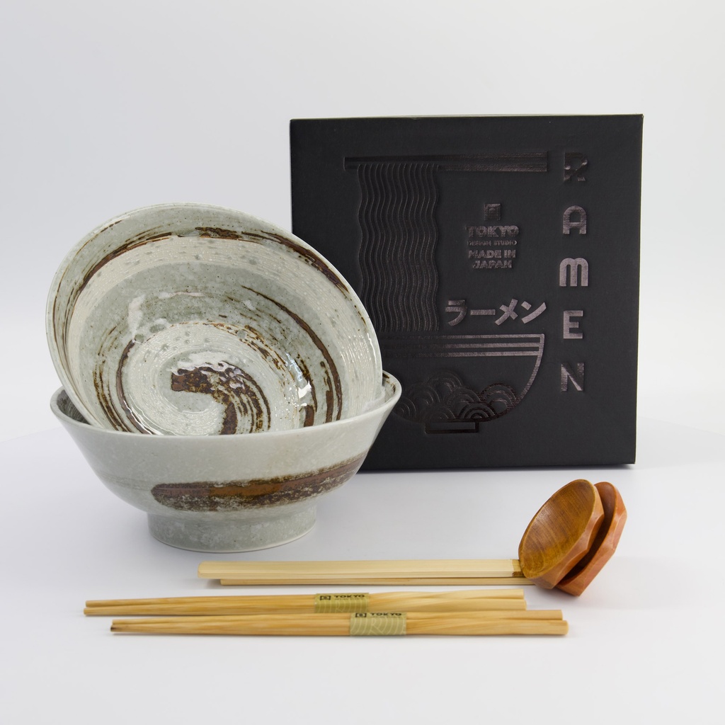 Masamura Naruto 6pcs Ramen Giftset 21.5x9cm 1300ml Brown 33901 1/8