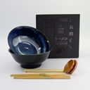Izayoi 6pcs Ramen Giftset 21.5x9cm 1300ml Blue 33903 1/8