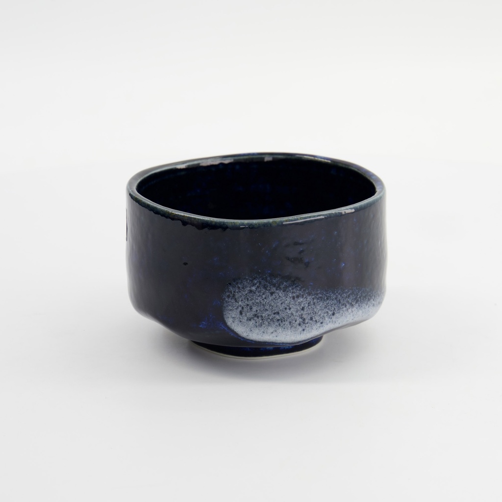 Matcha Bowl Blue Brush 12x7.5cmh 500ml 33905 1/30