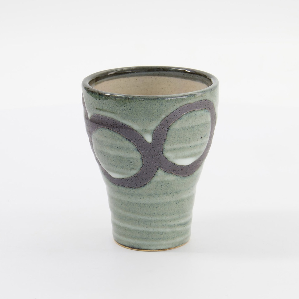 Craft Cup Nyuhaku Marumon 8.5x10.5cmh Green 33918 6/48