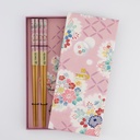 Chopstick Giftset/4 Pink Flower AH-07 33921 1/100 