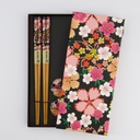 Chopstick Giftset Chopstick and Rest/4 Flowers AH-08 33923 1/100  