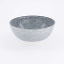 Nippon Grey Sanuki Bowl 18.5x9cm 1000ml Dot YW-5539/A 3/24